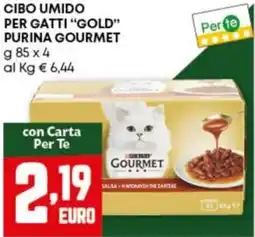 Pam Cibo umido per gatti "gold" purina gourmet offerta