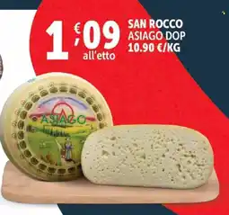 Deco Supermercati San rocco asiago DOP offerta