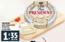 Deco Supermercati President brie formaggio francese offerta