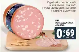 Deco Supermercati Fini mortadella emilia offerta