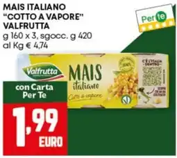 Pam Mais italiano "cotto a vapore" valfrutta offerta