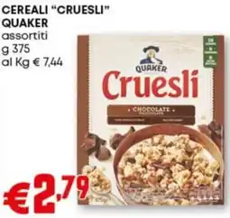Pam Cereali "cruesli" QUAKER offerta