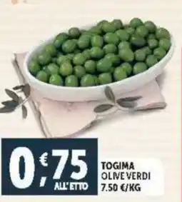 Deco Supermercati Togima olive verdi all'etto offerta