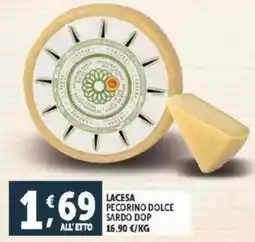 Deco Supermercati Lacesa pecorino dolce sardo DOP offerta
