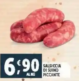 Deco Supermercati Salsiccia di suino piccante offerta