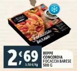 Deco Supermercati Beppe concordia focaccia barese offerta