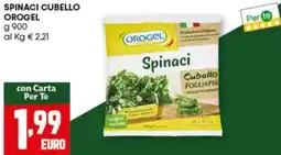Pam Spinaci cubello OROGEL offerta