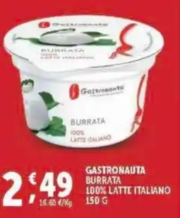 Deco Supermercati Gastronauta burrata 100% latte italiano offerta