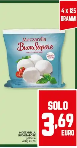 Pam Mozzarella buonsapore offerta