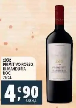 Deco Supermercati Primitivo rosso di manduria DOC offerta