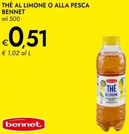 Bennet Thé al limone o alla pesca BENNET offerta