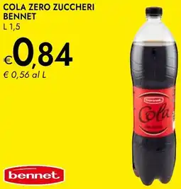Bennet Cola zero zuccheri BENNET offerta