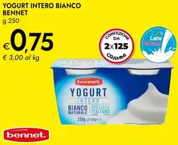 Bennet Yogurt intero bianco BENNET offerta