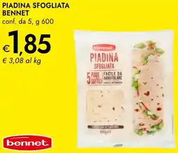 Bennet Piadina sfogliata BENNET offerta