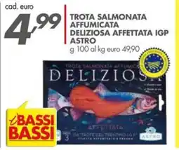 Italmark Trota salmonata affumicata deliziosa affettata igp astro offerta