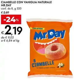 Bennet Ciambelle con vaniglia naturale MR.DAY offerta
