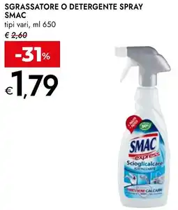 Bennet Sgrassatore o detergente spray SMAC offerta