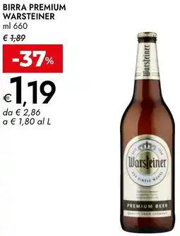 Bennet Birra premium WARSTEINER offerta