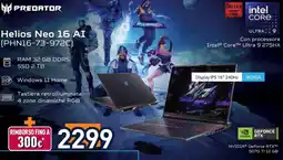 Unieuro Helios Neo 16 AI offerta