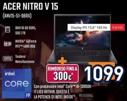 Unieuro ACER NITRO V 15 offerta