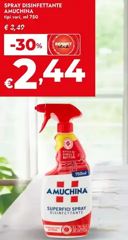 Bennet Spray disinfettante AMUCHINA offerta