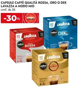 Bennet Capsule caffè qualità rossa, oro o dek LAVAZZA a modo mio offerta