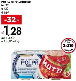 Bennet Polpa di pomodoro MUTTI offerta