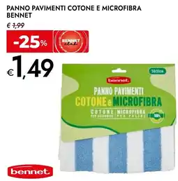 Bennet Panno pavimenti cotone e microfibra BENNET offerta