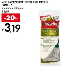 Bennet Mop lavapavimenti we like green TONKITA offerta