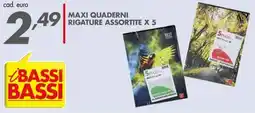 Italmark Maxi quaderni rigature assortite x 5 offerta