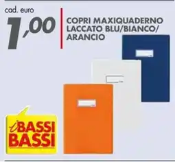 Italmark Copri maxiquaderno laccato blu/bianco/ arancio offerta