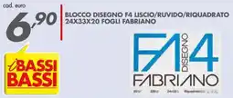 Italmark Blocco disegno f4 liscio/ruvido/riquadrato 24x33x20 fogli FABRIANO offerta