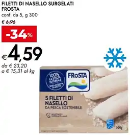 Bennet Filetti di nasello surgelati FROSTA offerta