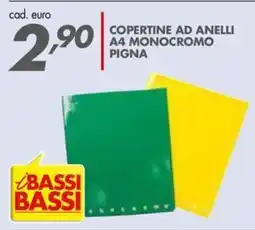 Italmark Copertine ad anelliA4 MONOCROMO PIGNA 4 monocromo pigna offerta