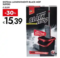 Bennet Sistema lavapavimenti black mop SUPER5 offerta