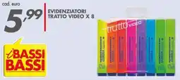 Italmark Evidenziatori tratto video x 8 offerta