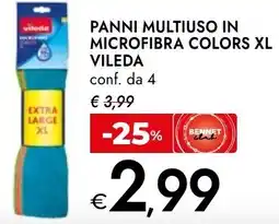 Bennet Panni multiuso in microfibra colors xl VILEDA offerta