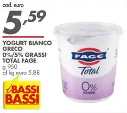 Italmark Yogurt bianco greco FAGE offerta