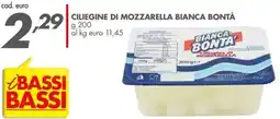 Italmark Ciliegine di mozzarella BIANCA BONTÀ offerta