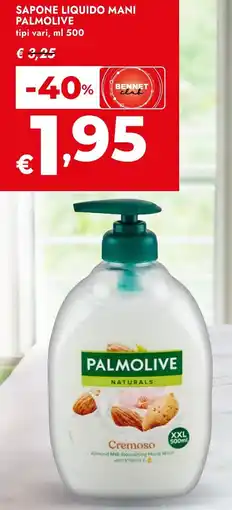 Bennet Sapone liquido mani PALMOLIVE offerta