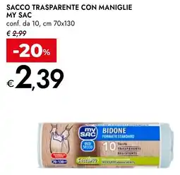 Bennet Sacco trasparente con maniglie MY SAC offerta