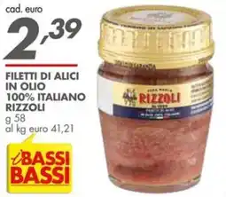 Italmark Filetti di alici in olio 100% italiano RIZZOLI offerta