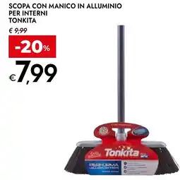 Bennet Scopa con manico in alluminio per interni TONKITA offerta
