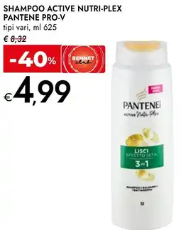 Bennet Shampoo active nutri-plex PANTENE PRO-V offerta