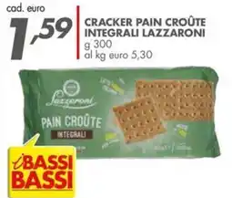 Italmark Cracker pain croûte integrali LAZZARONI offerta