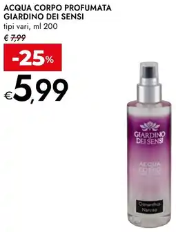 Bennet Acqua corpo profumata giardino dei sensi offerta