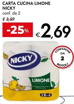 Bennet Carta cucina limone NICKY offerta