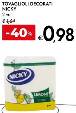 Bennet Tovaglioli decorati NICKY offerta