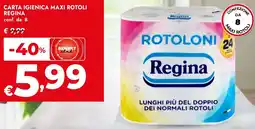 Bennet Carta igienica maxi rotoli REGINA offerta