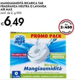 Bennet Mangiaumidità ricarica tab fragranza neutra o lavanda AIR MAX offerta